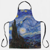 星空の夜：セントレミーbyヴィンセント・ヴァン・ゴッホ エプロン (正面)
