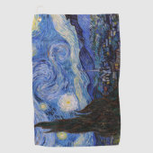 星空の夜:セントレミーbyヴィンセント・ヴァン・ゴッホ ゴルフタオル (正面)