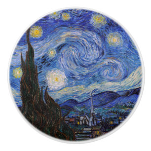 星空の夜：セントレミーbyヴィンセント・ヴァン・ゴッホ セラミックノブ