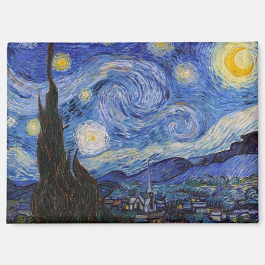 星空の夜：セントレミーbyヴィンセント・ヴァン・ゴッホ マグネット (正面)