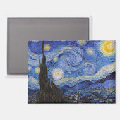 星空の夜：セントレミーbyヴィンセント・ヴァン・ゴッホ マグネット (正面/裏面)