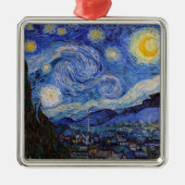 星空の夜:セントレミーbyヴィンセント・ヴァン・ゴッホ メタルオーナメント (正面)