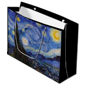 星空の夜:セントレミーbyヴィンセント・ヴァン・ゴッホ ラージペーパーバッグ (正面アングル)