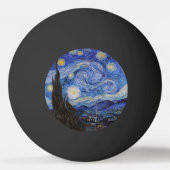 星空の夜:セントレミーbyヴィンセント・ヴァン・ゴッホ 卓球ボール (裏面)