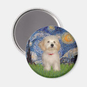 星空の夜 – ハバナの子犬 マグネット (正面/裏面)