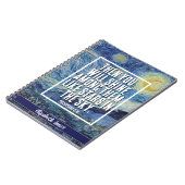 星空の夜 – バイブル・バースカスタムノート ノートブック (左側)