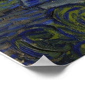 星空の夜 – ファンゴッホ(1888) ポスター (角)