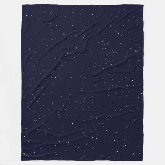 星空の夜 フリースブランケット (正面)