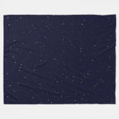 星空の夜 フリースブランケット (正面(横))