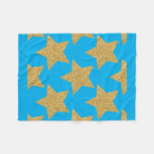 星空の夜 フリースブランケット (正面(横))