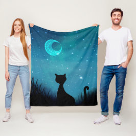 星空の夜 フリースブランケット