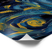 星空の夜 – プグ犬003 – 銭湾ゴッホ ポスター (コーナー)