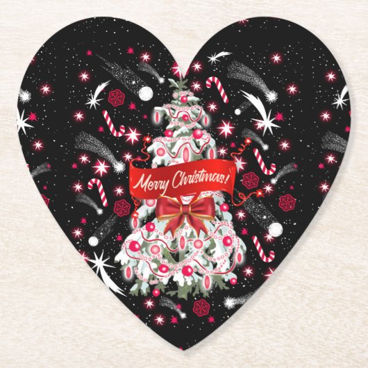 星空の夜 ペーパーコースター (正面)