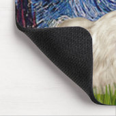 星空の夜 – ホワイトペキン4 マウスパッド (コーナー)