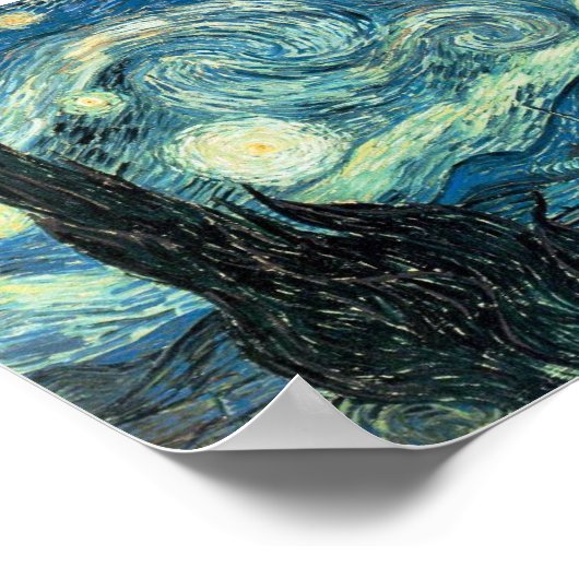星空の夜 ポスター (角)