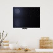 星空の夜 ポスター (キッチン)