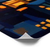 星空の夜 ポスター (角)