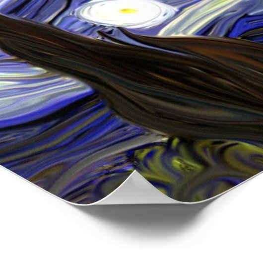 星空の夜 ポスター (角)