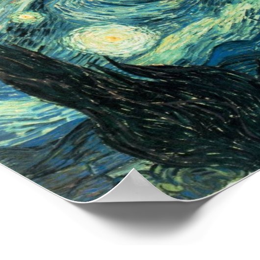 星空の夜 ポスター (角)