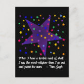 星空の夜 ポストカード (正面)