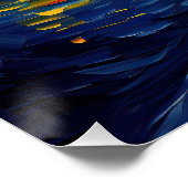 星空の夜 – マルチーズ犬001 – 銭湾ゴッホ ポスター (コーナー)