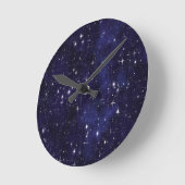 星空の夜 ラウンド壁時計 (傾斜)