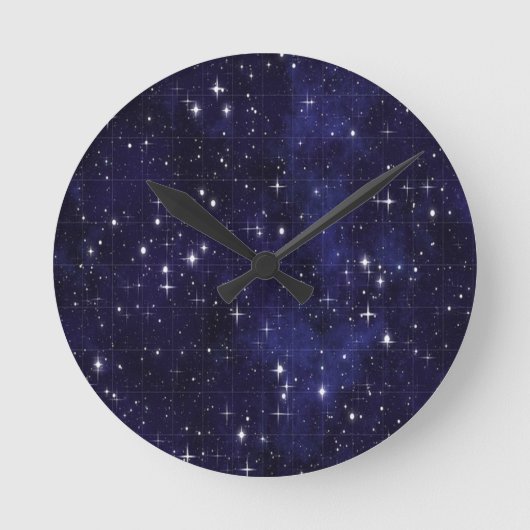 星空の夜 ラウンド壁時計 (正面)