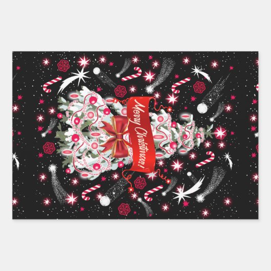 星空の夜 ラッピングペーパーシート (正面)