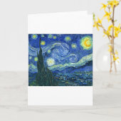 星空の夜～ヴァンゴッホ カード (黄色い花)