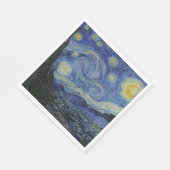 星空の夜(ヴィンセント・ヴァン・ゴッホ) (有名な芸術) スタンダードランチョンナプキン (角)