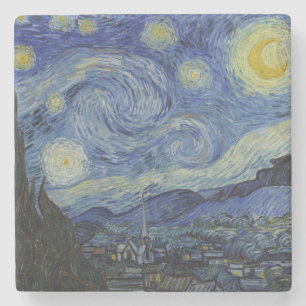 星空の夜(ヴィンセント・ヴァン・ゴッホ) (有名な芸術) ストーンコースター