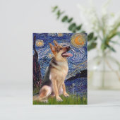 星空の夜（ヴェルト） – ドイツの羊飼い1 ポストカード (スタンド正面)