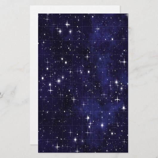 星空の夜 便箋 (正面/裏面)