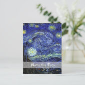 星空の夜、日付を保存 案内ポストカード (スタンド正面)