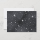 星空の夜 月の満ち欠け 天体への招待状カード 出欠カード (裏面)