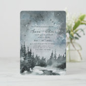 星空の夜 | 森林水の色結婚の 招待状 (スタンド正面)