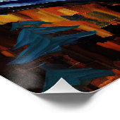 星空の夜 – 素晴らし Pyrenees Puppy Dog 001 - ポスター (コーナー)