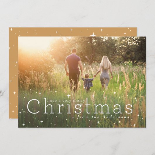 星空の夜 13cm x 18cm 招待状カード 招待状 (正面/裏面)