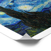「星空の夜」 1889年ビンセント・ヴァン・ゴッホ ポスター (角)