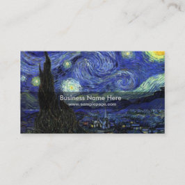 星空の夜,1889,ビンセント・ヴァン・ゴッホ 名刺