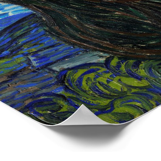 星空の夜(1889) ポスター (角)