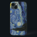 星空の夜 iPhone 13ケース<br><div class="desc">The Starry Night by Vincent vanゴッホ.The Starry Nightは印象派のアーティスト絵画のヴィンセント・ヴァン・ゴッホのオランダによる夜だ。夜の絵を描散光室の窓の外の景色を描いた作品で、昼間の記憶は絵を描消えている。中央の部分は、北に向かって亡命者から見て、渦巻く空の下で聖レミーの村を示している。</div>