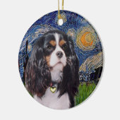 星空の夜 – Cavalier （トリカラー） セラミックオーナメント (左)