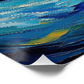 星空の夜 – Dachshund Dog 001 - Qian wan Go ポスター (コーナー)