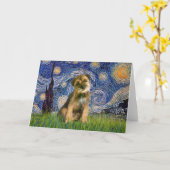 星空の夜 – Terrier 縁ど #1 カード (黄色い花)