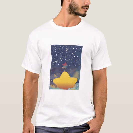 星空の夢の旅 Tシャツ (正面)