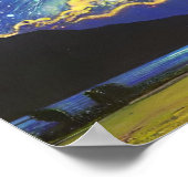 「星空の夢の風景を魅了するファンタジー絵画」 ポスター (角)