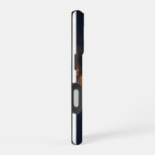 星空の天の川の下の孤狼 iPhone 16ケース (右側面)