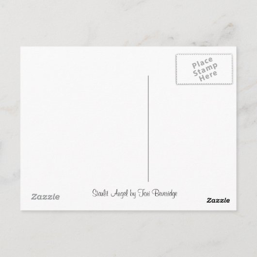 星空の天使 ポストカード (裏面)