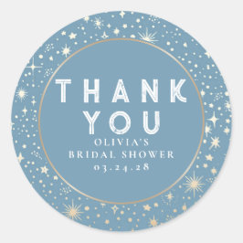 星空の天空ありがとう ラウンドシール